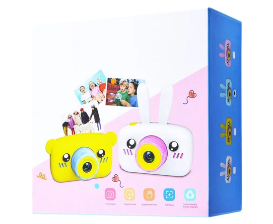Детская фотокамера Baby Photo Camera Bear Розовый