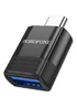 Переходник Borofone BV18 Type-C male to USB female 3.0 Black