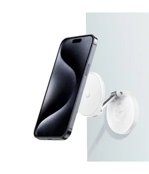 Держатель для телефона Baseus MagPro Magnetic Foldable Phone Mount (B10564101) White