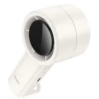 Портативный вентилятор Hoco HX63 Fashion high-speed handheld fan 2000 mAh White