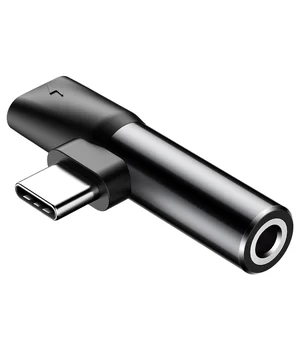 Переходник Baseus L41 Type-C to Type-C + 3.5mm (CATL41) Черный