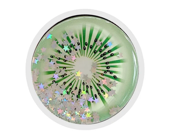 Держатель для телефона круглый (liquid shine) Киви/Зеленый