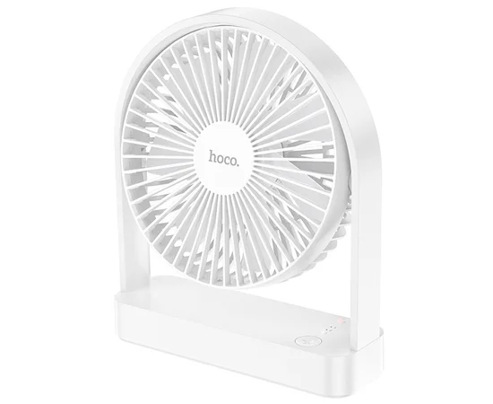 Настольный вентилятор Hoco HX65 ultra-thin desktop fan 2000 mAh White