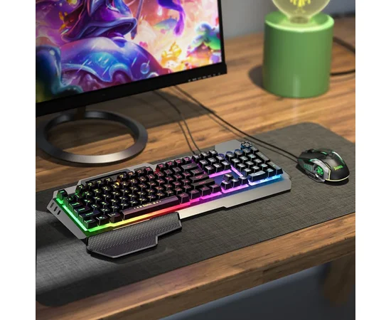 Игровая клавиатура + мышь Hoco GM12 Черный