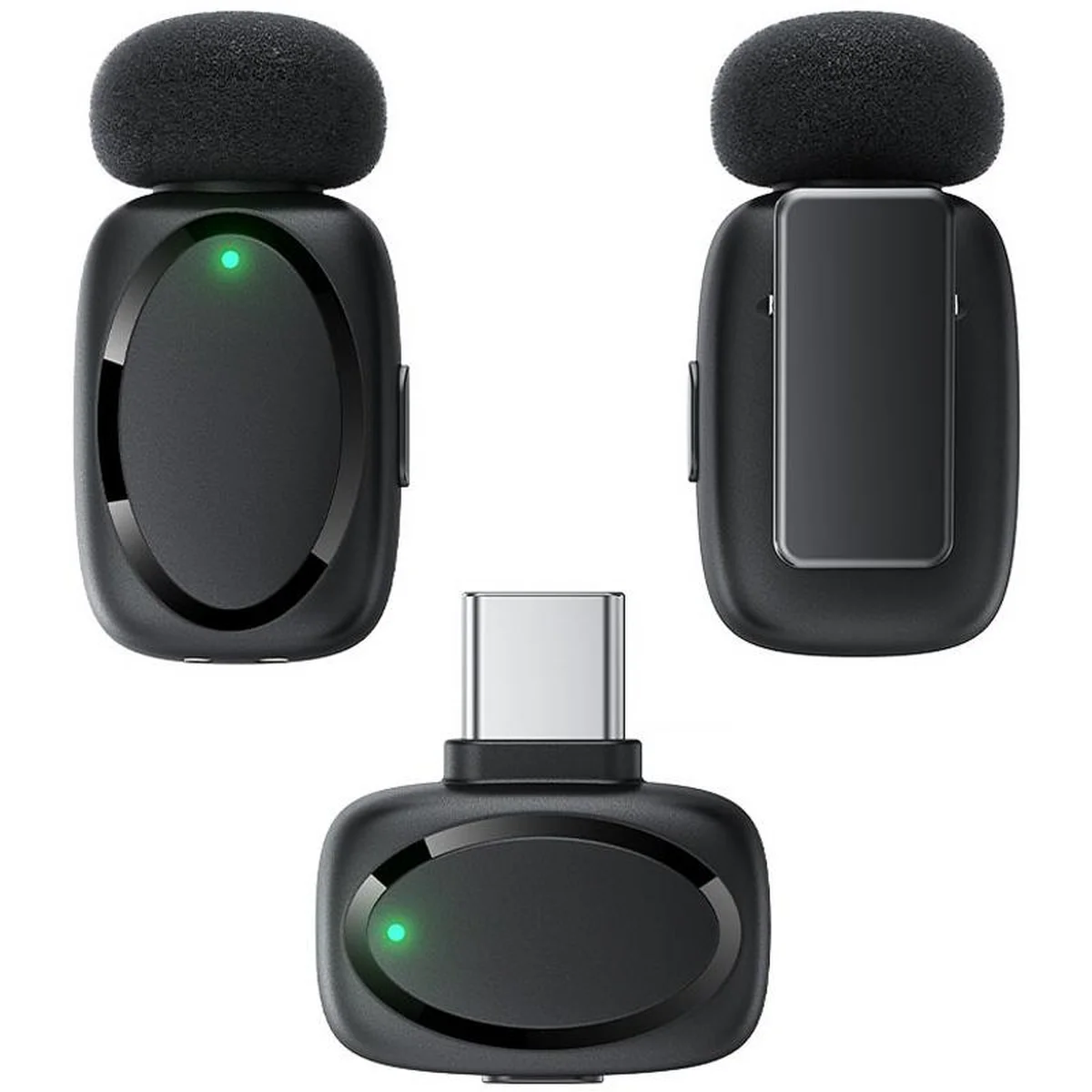 Петличный беспроводной микрофон Acefast R2 Type-C Black