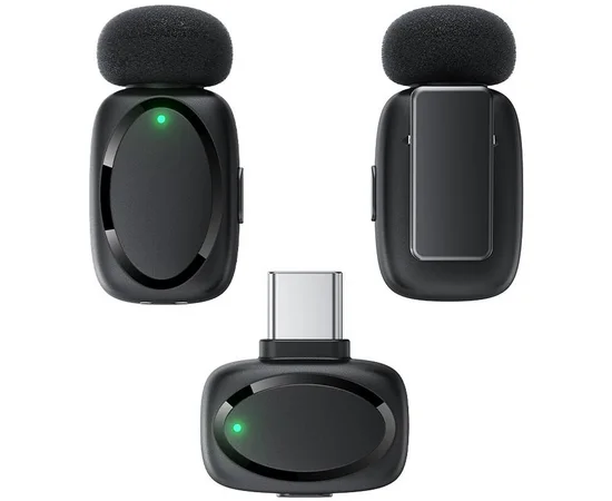 Петличный беспроводной микрофон Acefast R2 Type-C Black