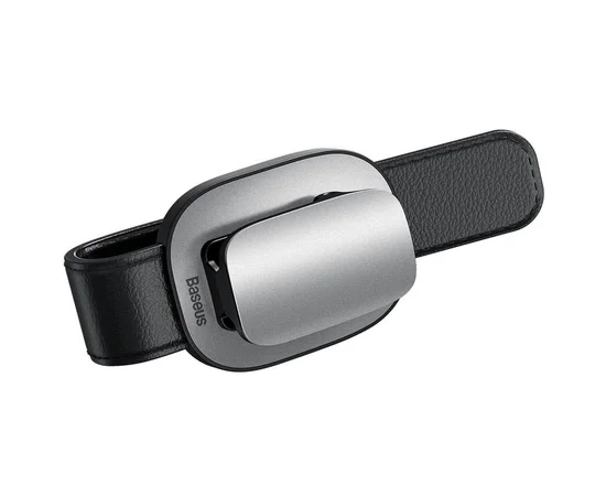 Держатель в машину для очков Baseus Platinum Vehicle (champing type) (ACYJN) Серебряный