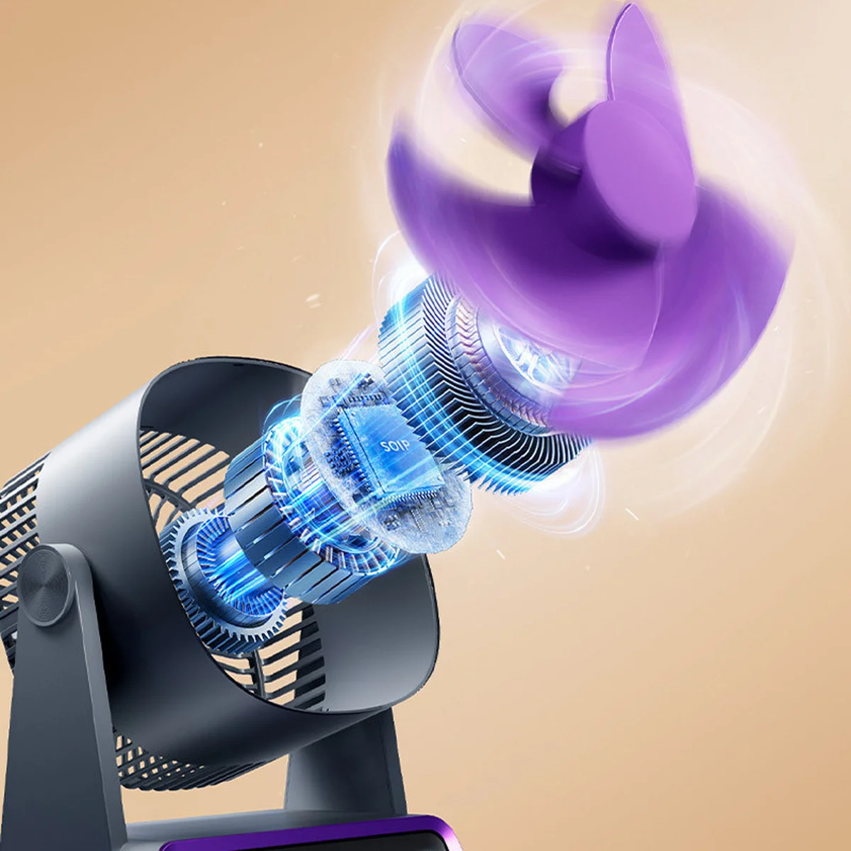 Настольный вентилятор F16 Smart 4000mAh Black