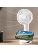 Портативний вентилятор K37 із затискачем 2000mAh White