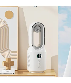 Настольный вентилятор F8 3in1 с Bluetooth-динамиком и ночником 4000mAh White Настольный вентилятор F8 3in1 с Bluetooth-динамиком и ночником 4000mAh White