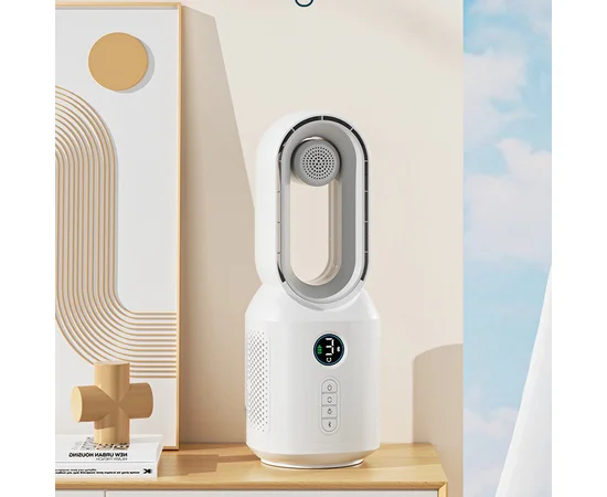 Настольный вентилятор F8 3in1 с Bluetooth-динамиком и ночником 4000mAh White