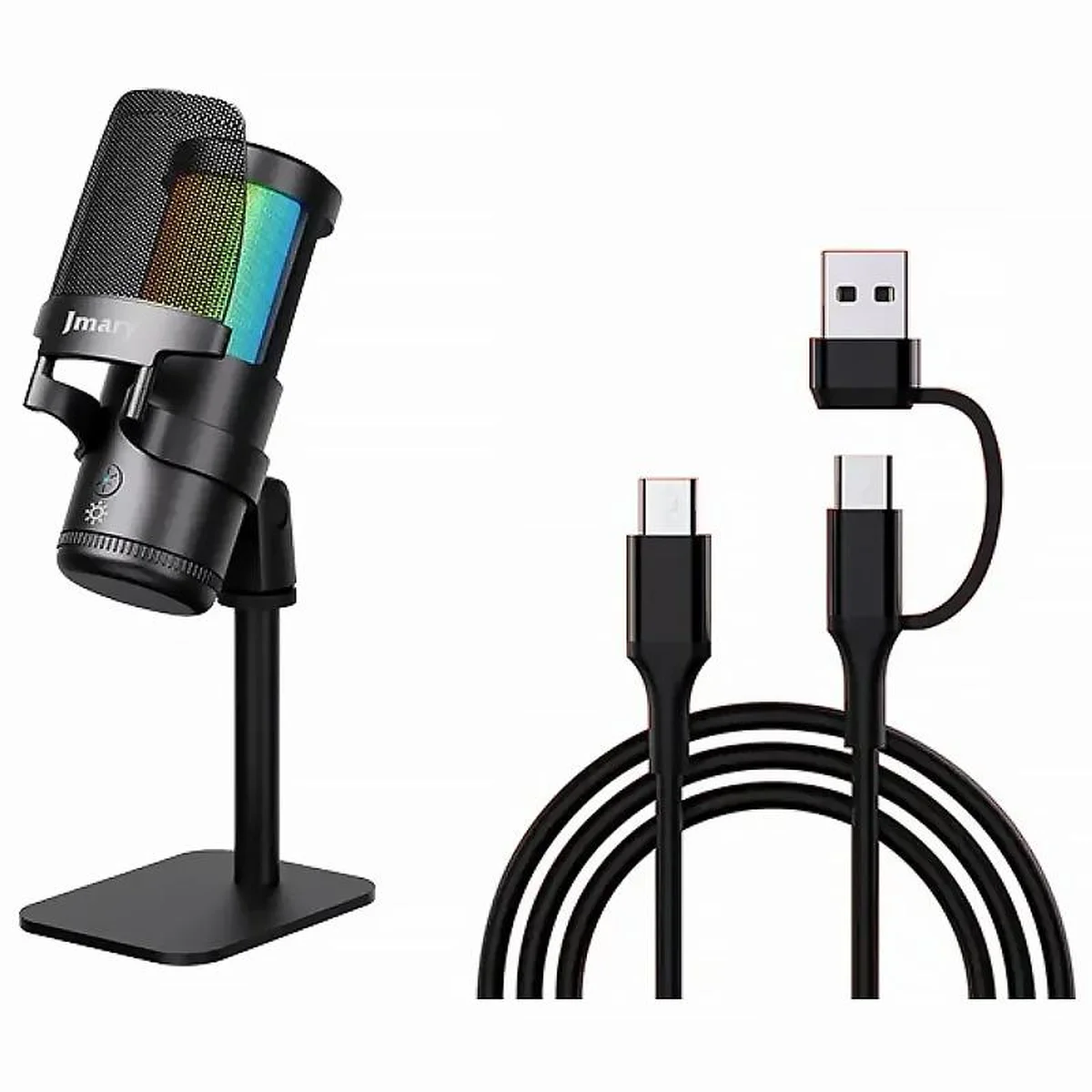 Микрофон конденсаторный для гейминга Jmary MC-PW13 Black