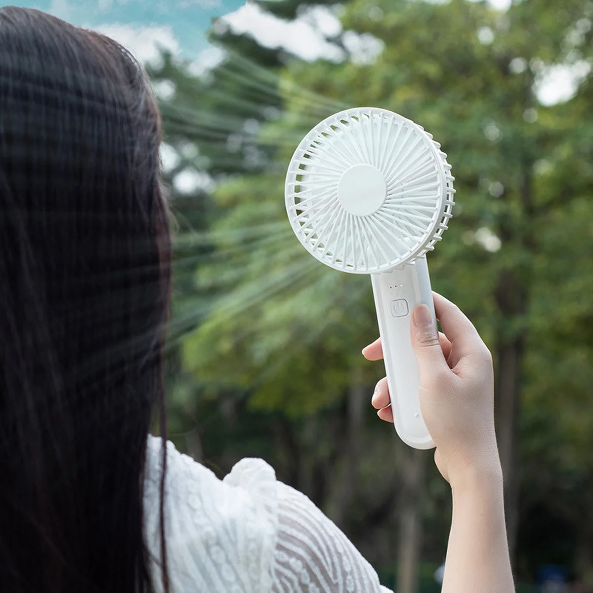 Портативный вентилятор K37 с зажимом 2000mAh White
