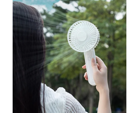 Портативний вентилятор K37 із затискачем 2000mAh White