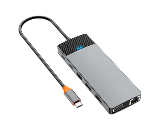 Переходник HUB WIWU Linker Series 12 in 1 Pro Grey