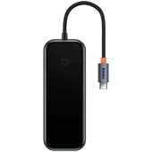 Переходник Baseus Hub AcmeJoy 4-Port Type-C (USB3.0*3+Type-C PD&Data*1) (WKJZ) Dark Gray