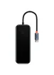 Перехідник Baseus Hub AcmeJoy 4-Port Type-C (USB3.0*3+Type-C PD&Data*1) (WKJZ) Dark Gray