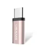 Переходник Usams US-SJ021 Type-C to Micro USB Розовый / Rose Gold