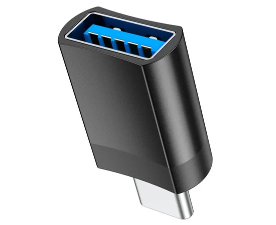 Переходник Hoco UA17 Type-C Male to USB Female USB3.0  Черный