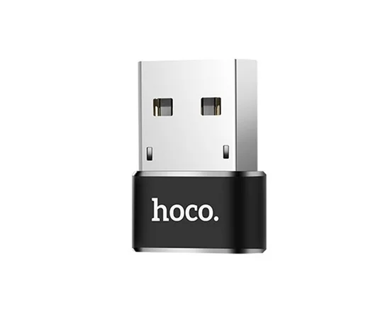 Переходник Hoco UA6 OTG USB Female to Type-C Male Черный