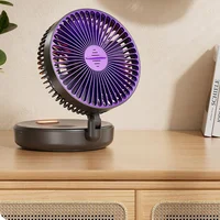 Портативный вентилятор Folding Light Fan 3in1 5000mAh Grey