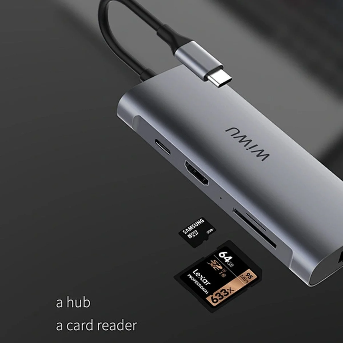 Переходник HUB WIWU Alpha 831HRT Grey