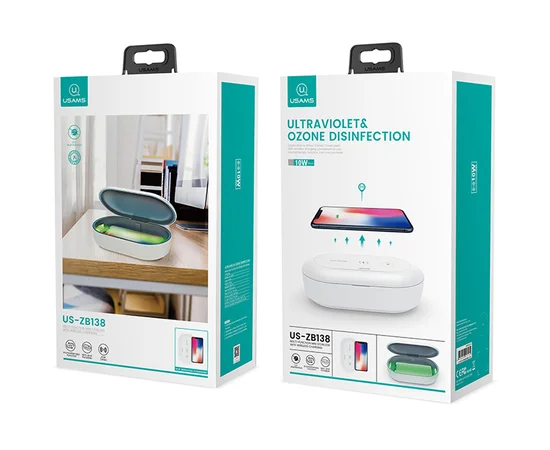 Портативный стерилизатор с БЗУ Usams US-ZB138 Белый