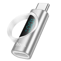 Переходник Hoco UA32 Type-C male to Type-C female display adapter Silver