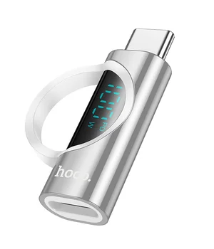 Перехідник Hoco UA32 Type-C male to Type-C female display adapter Silver