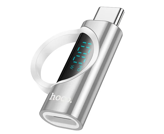 Перехідник Hoco UA32 Type-C male to Type-C female display adapter Silver
