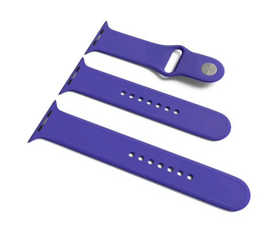 Силиконовый ремешок для Apple Watch Sport Band 38 / 40 (S/M & M/L) 3pcs Фиолетовый / Purple