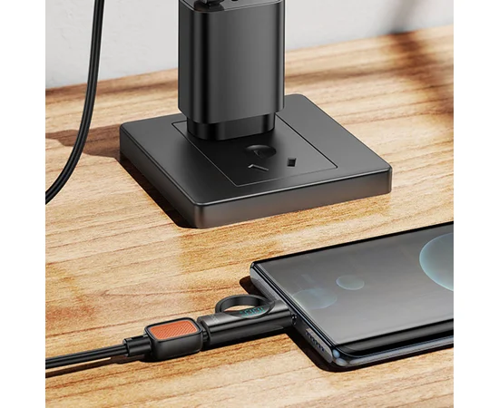 Перехідник Hoco UA32 Type-C male to Type-C female display adapter Black