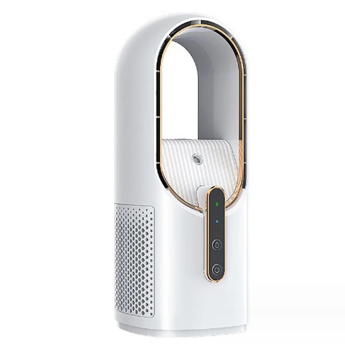 Настільний вентилятор F6 2in1 з зволожувачем повітря 2200mAh White