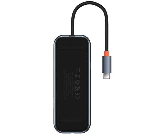 Переходник Baseus Hub AcmeJoy 7-Port Type-C (HDMI*1+USB3.0*2+USB2.0*1+Type-C PD&Data*1+SD/TF) (WKJZ) Dark Gray