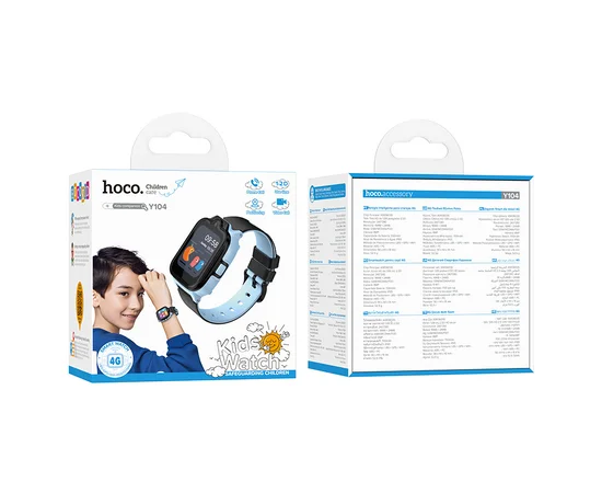 Детские cмарт-часы Hoco Y104 4G Blue