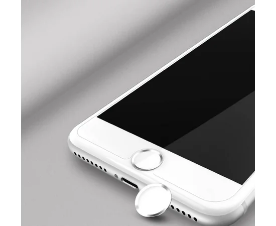 Наклейка на кнопку USAMS US-ZB026 Home iPhone с Touch ID  Серебряный
