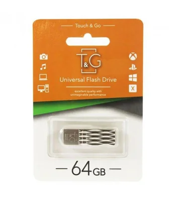 Флеш-драйв USB Flash Drive T&G 103 Metal Series 64GB Серебряный