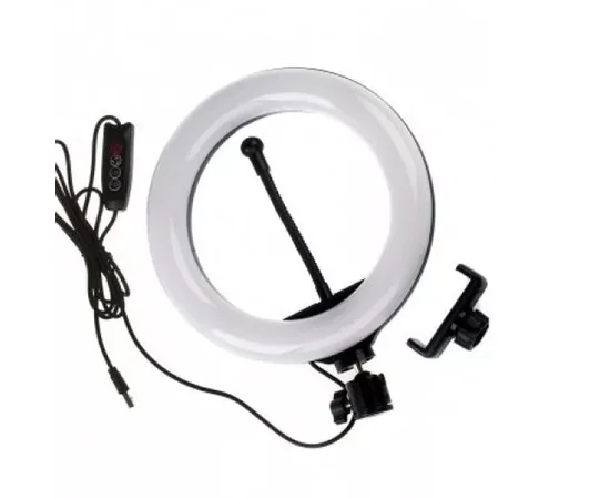 Кольцевая лампа D8, 20 см Черный