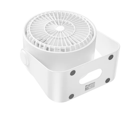 Настільний вентилятор Hoco HX66 desktop circulating fan 3000 mAh White