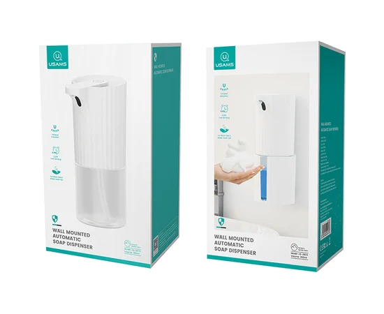 Бесконтактный диспенсер для мыла US-ZB172 Wall Mounted Automatic Soap Dispenser 300ml Белый