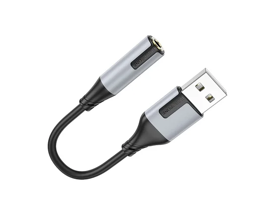 Переходник Borofone BV19 Creator USB to 3.5mm Black