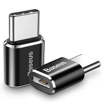 Переходник Baseus microUSB to Type C Черный