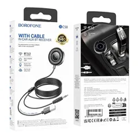 Bluetooth аудио ресивер BOROFONE BC58 Gamble (USB+Jack 3,5mm) Metal gray