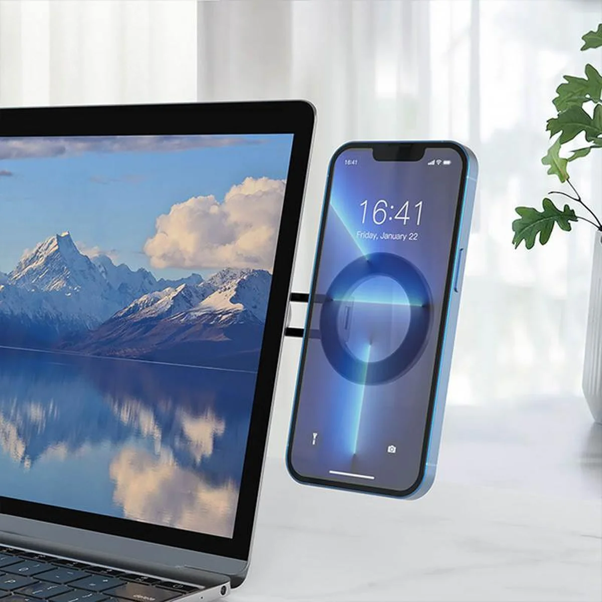 Магнитный держатель MagSafe for Apple FY16-H Black