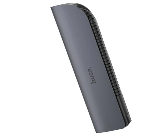 Переходник HUB Hoco HB12 Type-C Серый