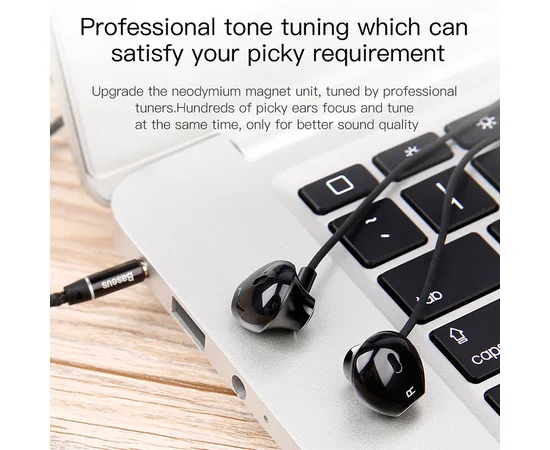 Проводная гарнитура Baseus Encok H06 3.5mm (stereo) (NGH06) Черный