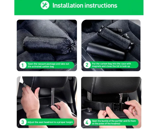 Автомобильный Очиститель Воздуха Baseus Original Ecological Черный