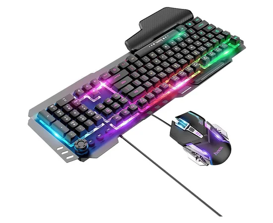 Игровая клавиатура + мышь Hoco GM12 (English version) Черный