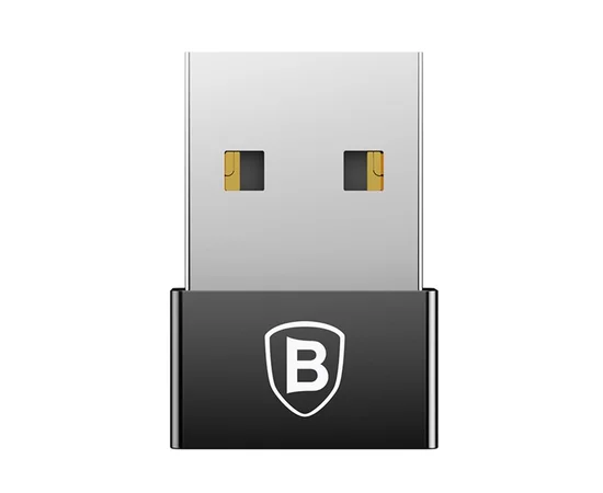 Переходник Baseus Exquisite USB Male to Type-C Female (CATJQ-A01) Черный