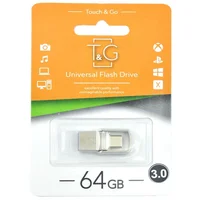Флеш-драйв T & G 104 Metal series USB 3.0 - Type-C, 64GB Срібний